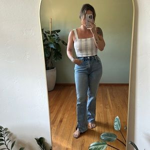 Abercrombie & Fitch Curve Love Ultra High Rise 90’s Jeans